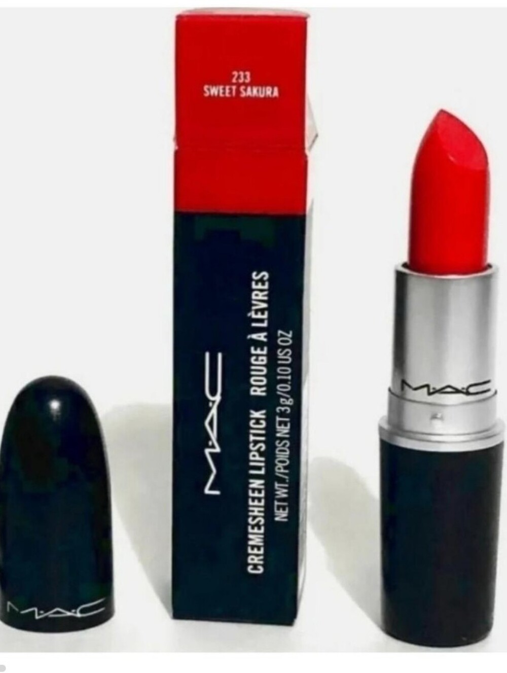 MAC Cosmetics Cremesheen Lipstick 233 Sweet Sakura - Bright Red